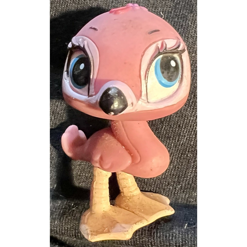 Littlest Pet Shop Flamingo Figure Pink with Flower Detail Toy for Ages 3-7 Years
